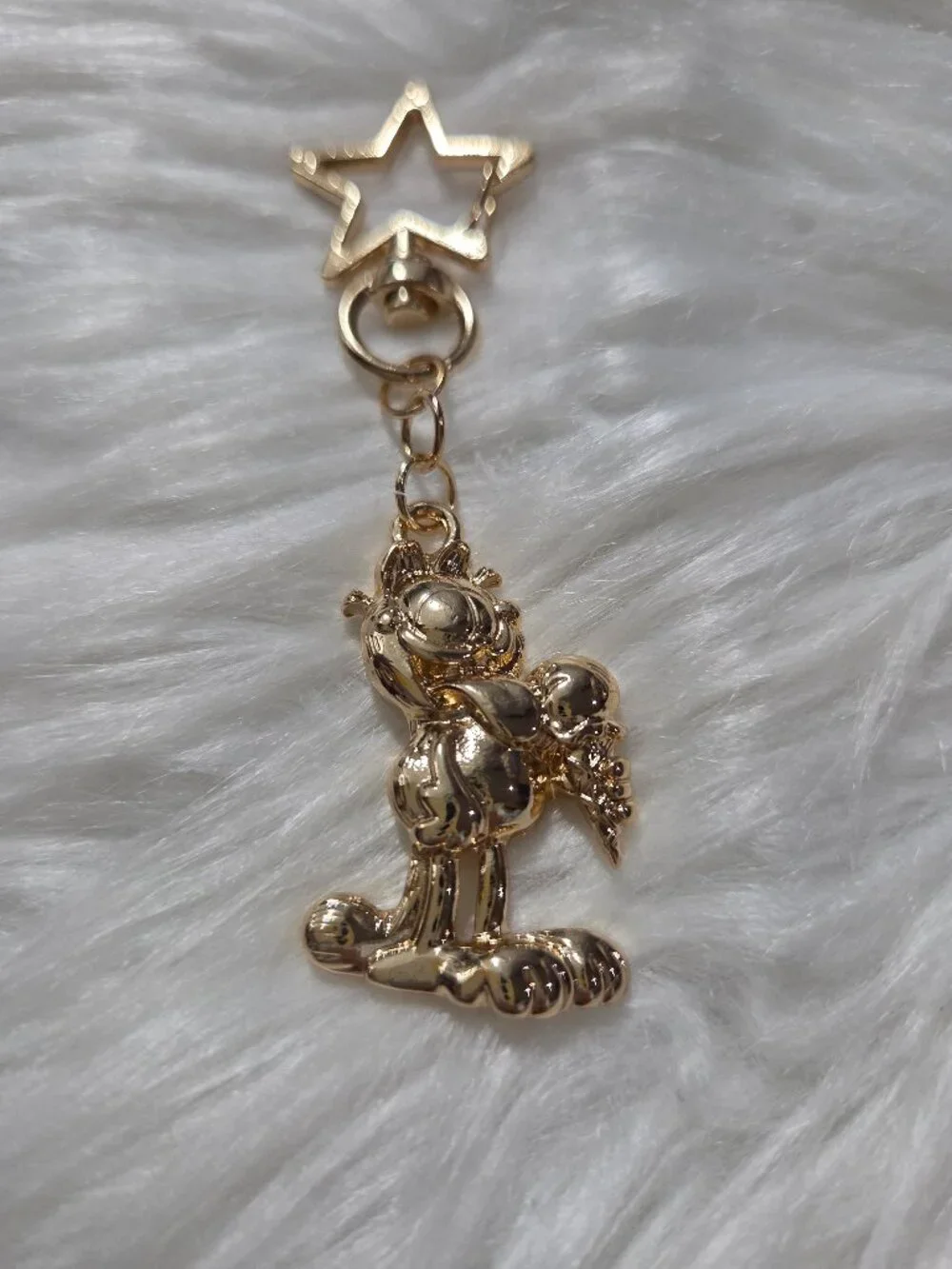 Garfield Gold-Tone Keychain